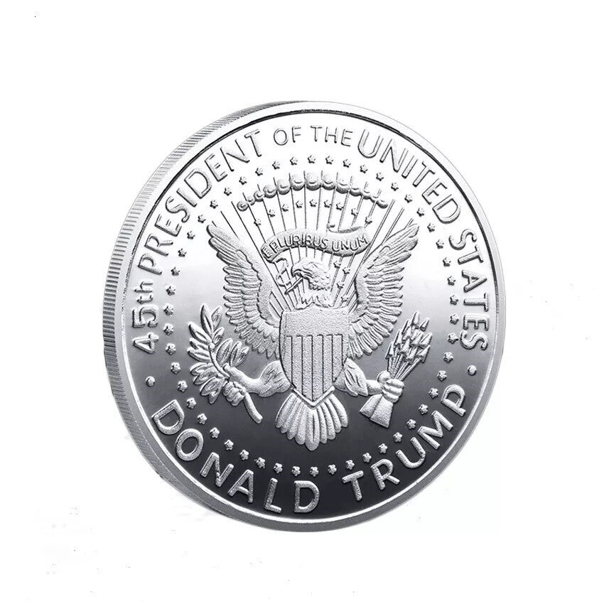 π₯ Rare 2024 US Donald Trump President Silver Eagle Collectible Collection Coin